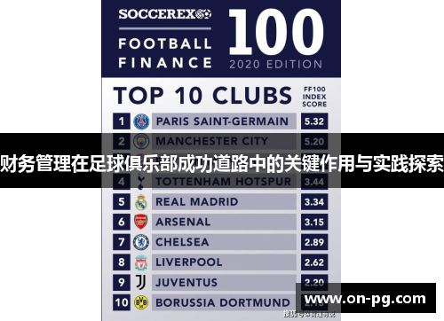财务管理在足球俱乐部成功道路中的关键作用与实践探索